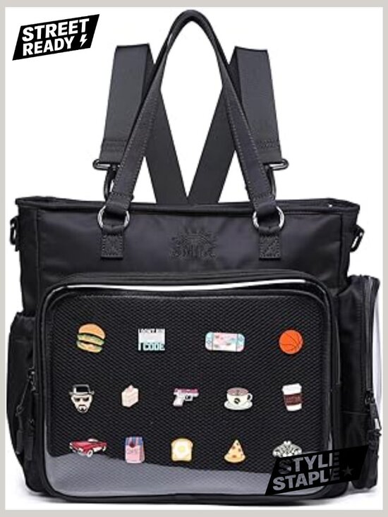 Ita Bag for Pin Display - Nylon Crossbody Shoulder Backpack Tote main image 4
